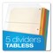 Cardinal 8.5 x 11 Poly Ring Binder Pockets - Assorted Colors (5/Pack)
